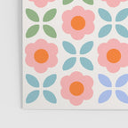 Retro Flower Pattern - rainbow Poster Gallery Image 3