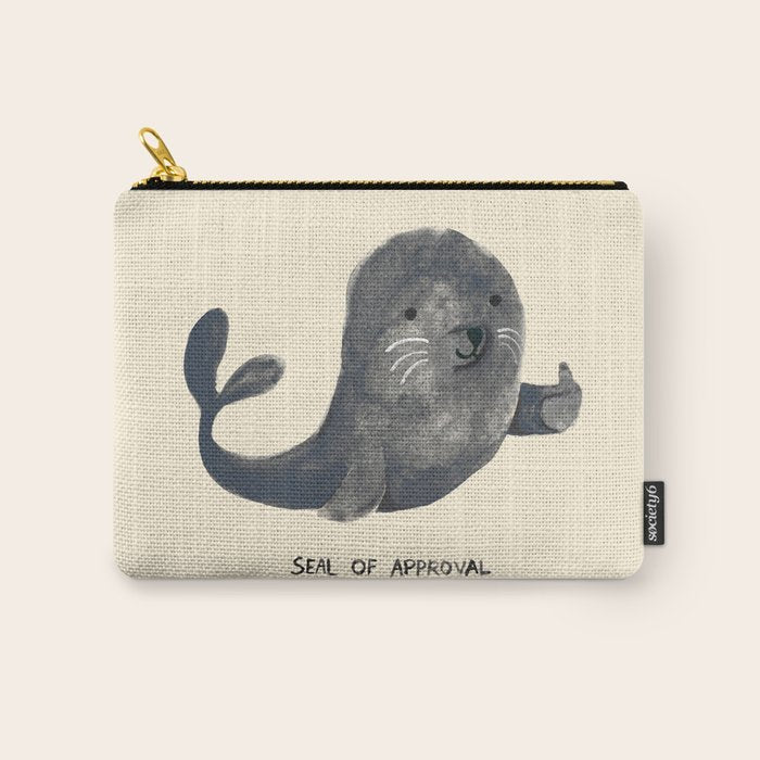 Seal Of Approval Carry All Pouch Gallery Image 1
