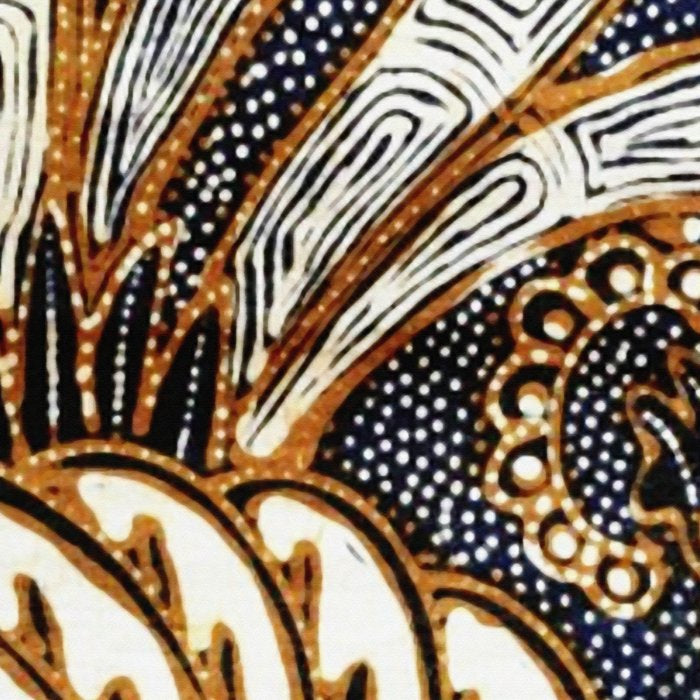 Vintage Indonesian Batik Peacock Print Coffee Mug Gallery Image 2