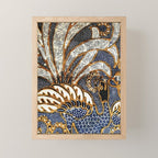 Vintage Indonesian Batik Peacock Print Mini Art Print Gallery Image 1