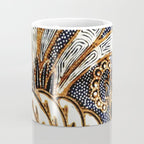 Vintage Indonesian Batik Peacock Print Coffee Mug Gallery Image 4