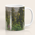 Mount Rainier Wildflower Adventure VI - Pacific Northwest Mountain Forest Wanderlust Coffee Mug Gallery Image 1