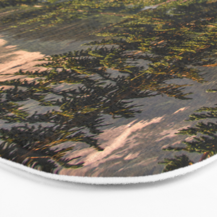 Mount Rainier Wildflower Adventure VI - Pacific Northwest Mountain Forest Wanderlust Bath Mat Gallery Image 3