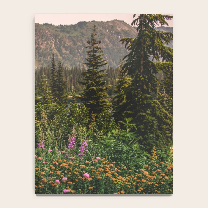 Mount Rainier Wildflower Adventure VI - Pacific Northwest Mountain Forest Wanderlust Notebook Gallery Image 4