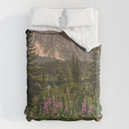 Mount Rainier Wildflower Adventure VI - Pacific Northwest Mountain Forest Wanderlust Duvet Cover Gallery Image 6
