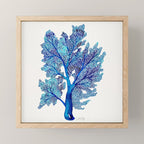 Sea Fan Coral - Blue OmbrÃ© Mini Art Print Gallery Image 1