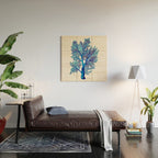 Sea Fan Coral - Blue OmbrÃ© Wood Wall Art Gallery Image 2