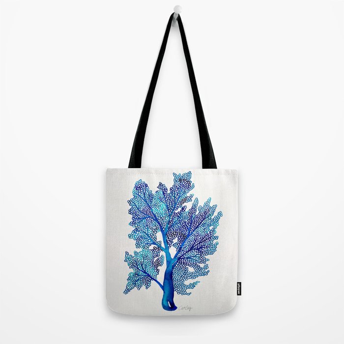 Sea Fan Coral - Blue OmbrÃ© Tote Bag Gallery Image 2