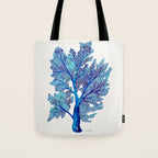 Sea Fan Coral - Blue OmbrÃ© Tote Bag Gallery Image 1