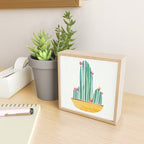 Tiny Cactus Blossoms Collage Mini Art Print Gallery Image 2