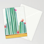 Tiny Cactus Blossoms Collage Stationery Card Gallery Image 2