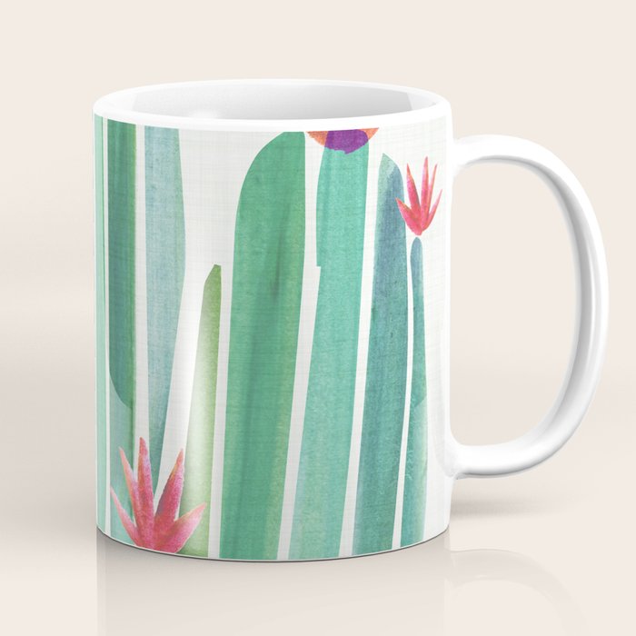 Tiny Cactus Blossoms Collage Coffee Mug Gallery Image 1