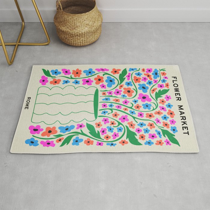 Flower Market 08: Rome Rug Gallery Image 1