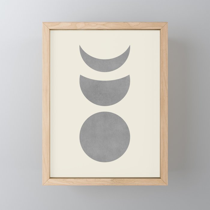 Lunar Eclipse - Gray Mini Art Print Gallery Image 1