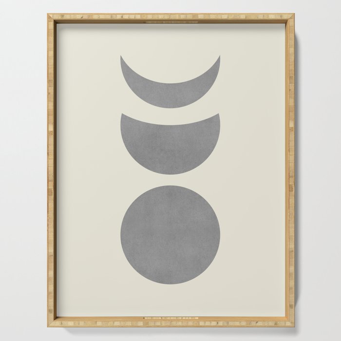 Lunar Eclipse - Gray Serving Tray Gallery Image 1