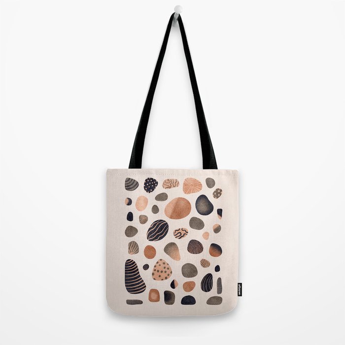 Watercolor Pebbles Tote Bag Gallery Image 2