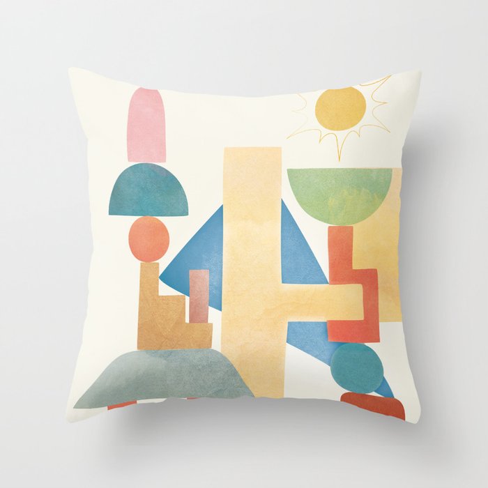 Modern Abstract Art 79 Throw Pillow Gallery Image 1