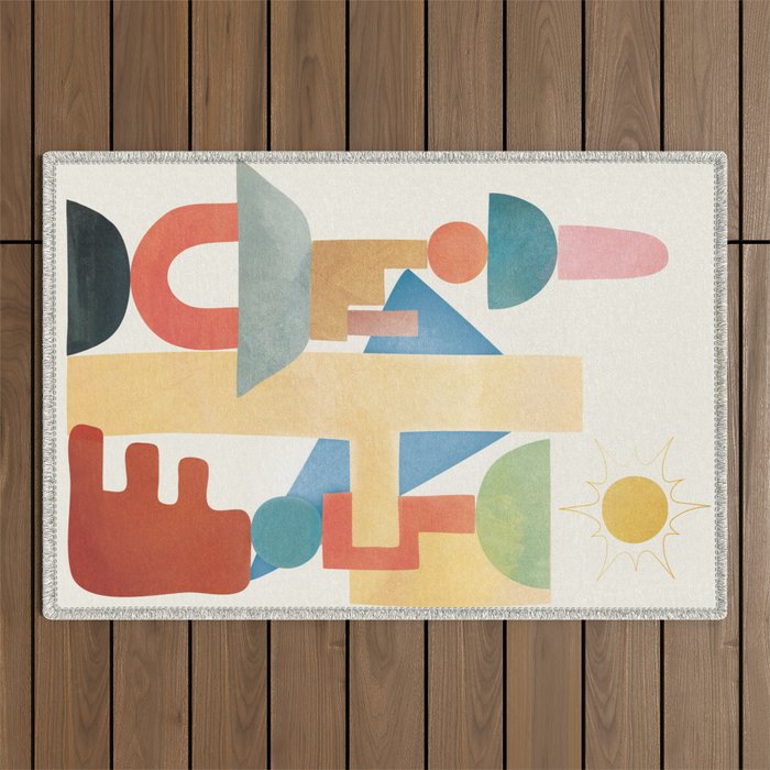 Modern Abstract Art 79 Outdoor Rug Gallery Image 1