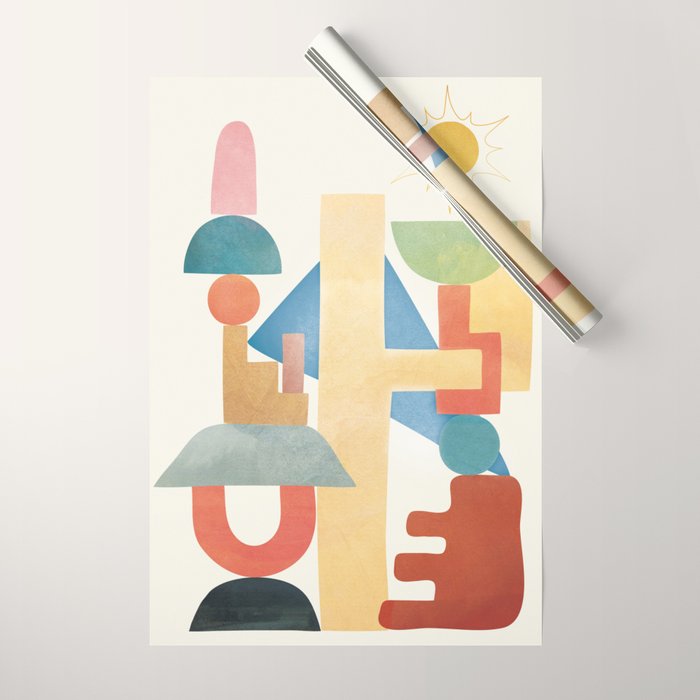Modern Abstract Art 79 Wrapping Paper Gallery Image 1