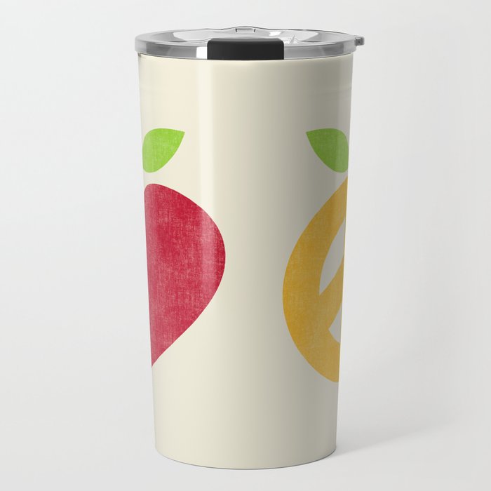 Apple and Orange - Love and Peace Travel Mug Gallery Image 1