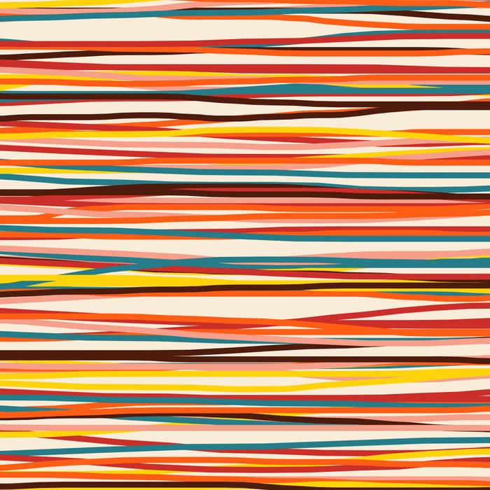 Bright Colorful Lines - Classic Abstract Minimal Retro Summer Style Stripes Coffee Mug Gallery Image 2