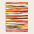 Bright Colorful Lines - Classic Abstract Minimal Retro Summer Style Stripes Notebook Gallery Image 4
