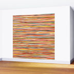 Bright Colorful Lines - Classic Abstract Minimal Retro Summer Style Stripes Wall Mural Gallery Image 2