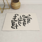 you are the coolest â black Rug Gallery Image 1