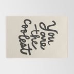you are the coolest â black Rug Gallery Image 2