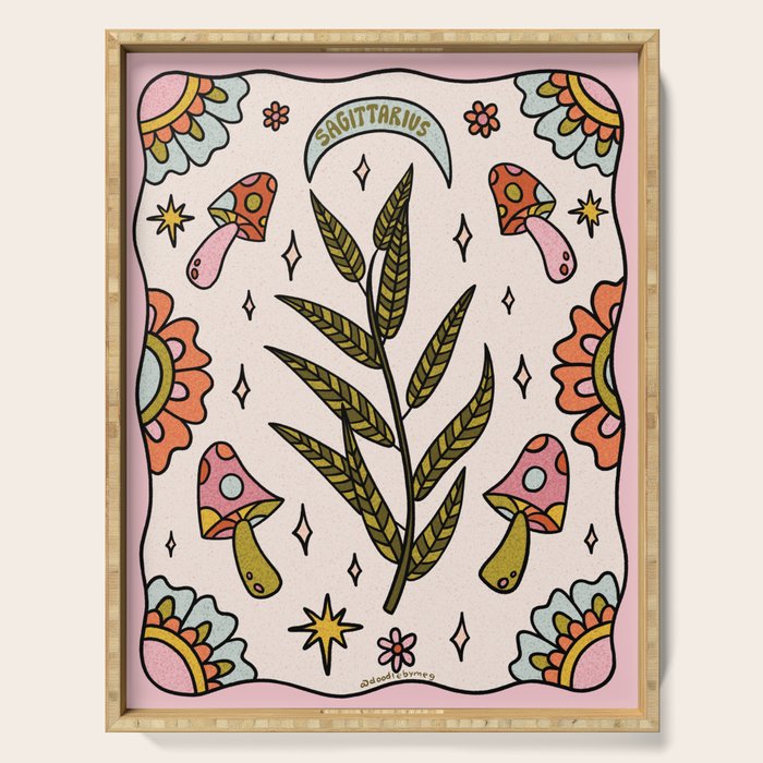 Sagittarius Leaf Serving Tray Gallery Image 1
