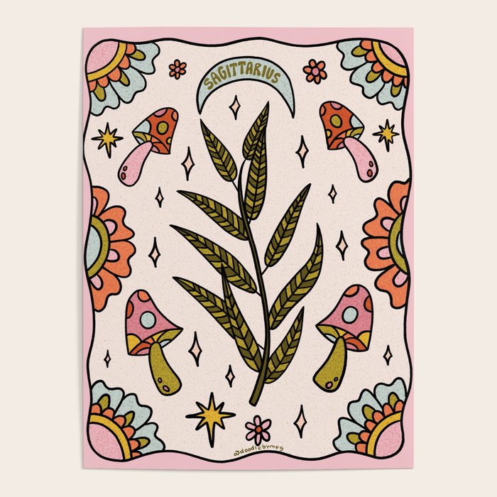Sagittarius Leaf Poster Gallery Image 4