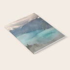 Morning sunshine over the clear mountain blue lake Notebook Gallery Image 2