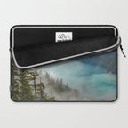Morning sunshine over the clear mountain blue lake Laptop Sleeve Gallery Image 2