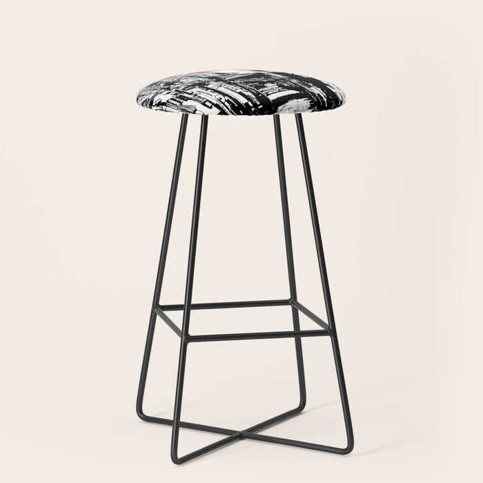 Tokyo street sunrise Stool Gallery Image 1