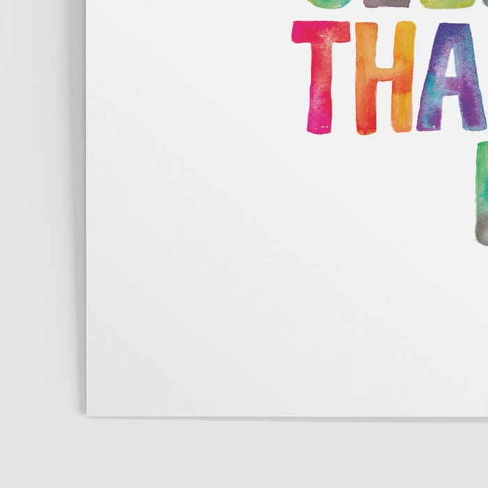 Do Something Today That Your Future Self Will Thank You For in Rainbow Watercolors Poster Gallery Image 3