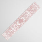 Antique French Oriental Faded Rose Table Runner Gallery Image 3