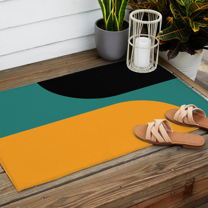 Modern Minimal Arch Abstract LXV Outdoor Rug Gallery Image 2