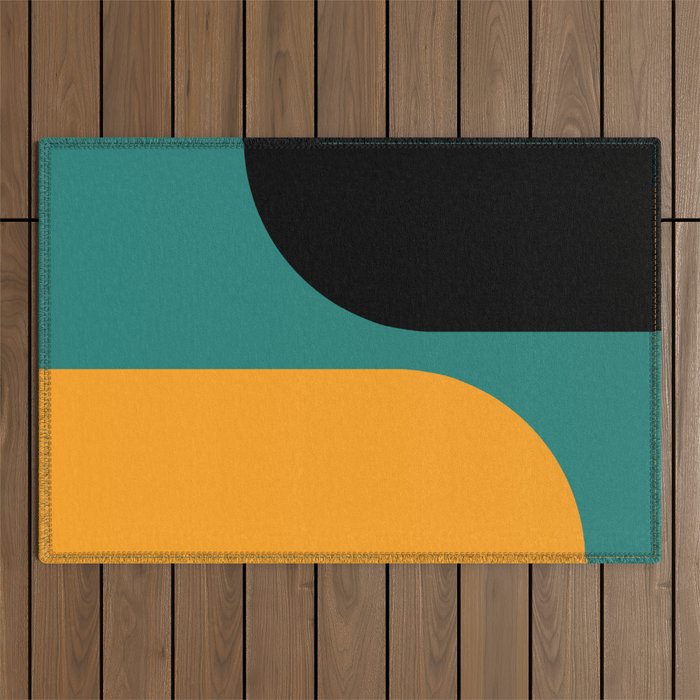 Modern Minimal Arch Abstract LXV Outdoor Rug Gallery Image 1