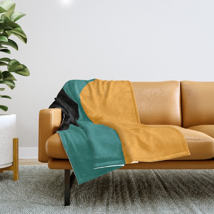Modern Minimal Arch Abstract LXV Throw Blanket Gallery Image 1