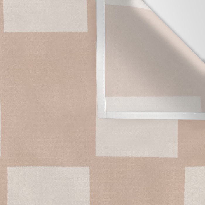 Playful check in sandy beige Wall Tapestry Gallery Image 3
