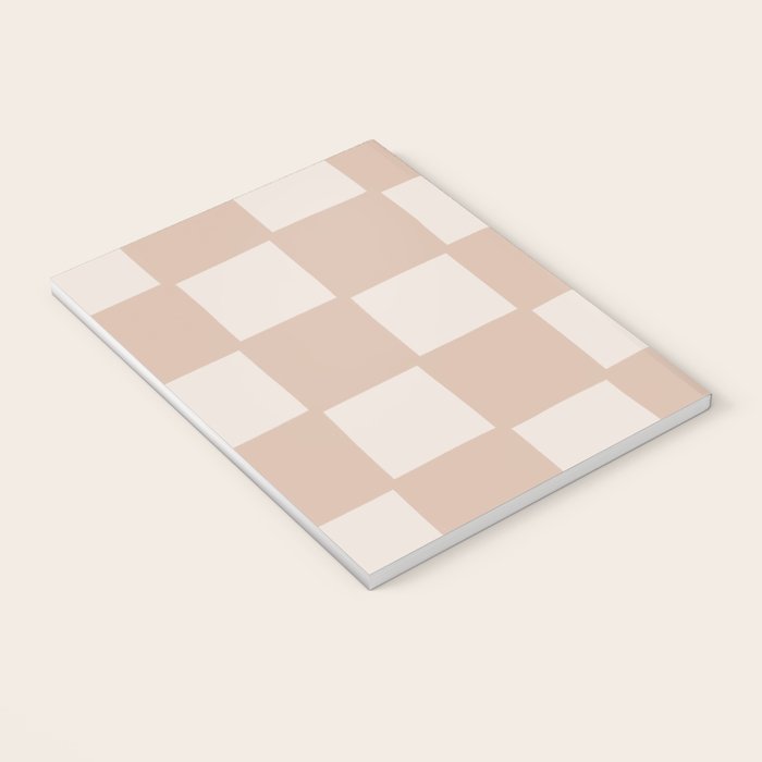 Playful check in sandy beige Notebook Gallery Image 3
