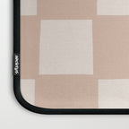 Playful check in sandy beige Laptop Sleeve Gallery Image 3