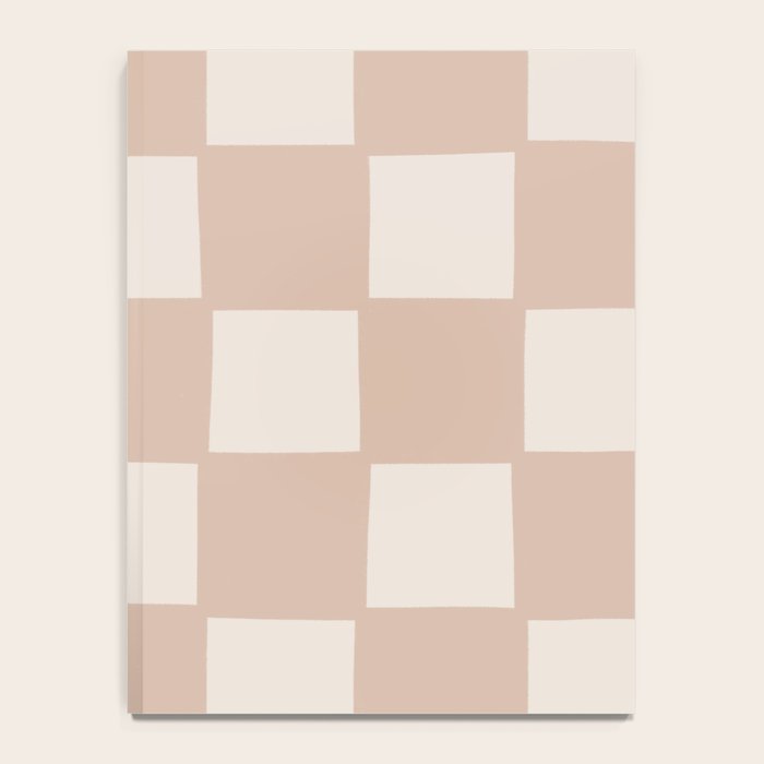 Playful check in sandy beige Notebook Gallery Image 4