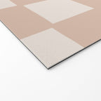 Playful check in sandy beige Welcome Mat Gallery Image 2
