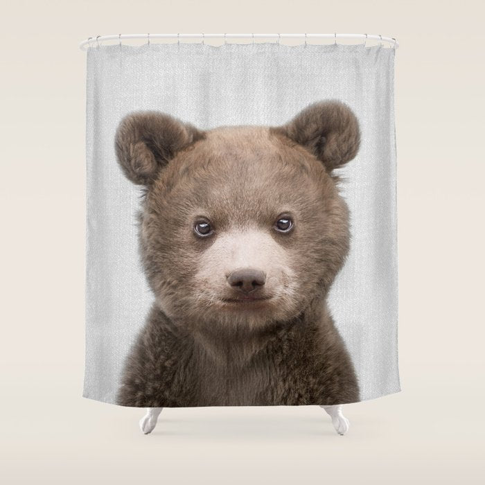 Baby Bear - Colorful Shower Curtain Gallery Image 1