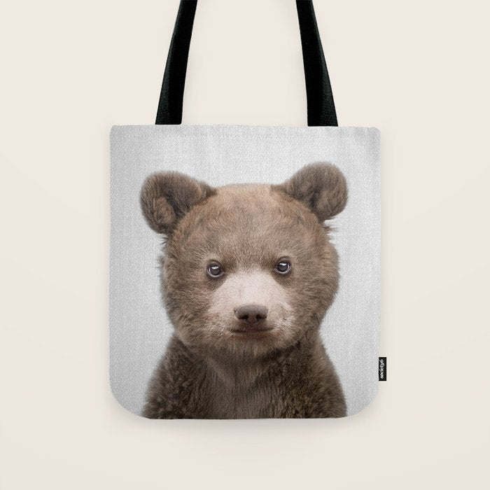 Baby Bear - Colorful Tote Bag Gallery Image 1