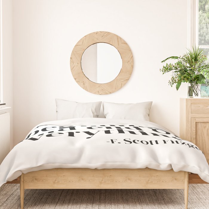 I love her and that's the beginning and end of everything Duvet Cover Gallery Image 3