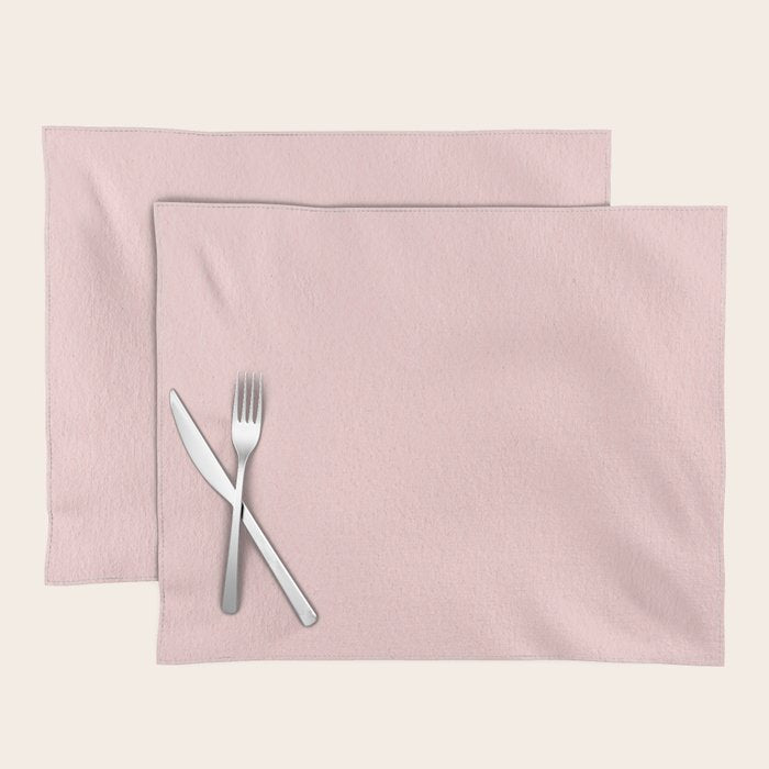 Solid Blush Pink Placemat Gallery Image 1