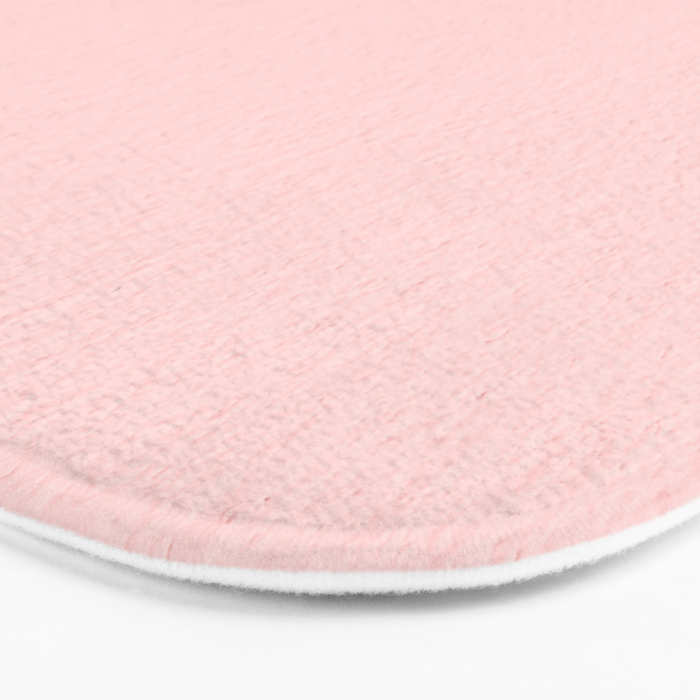 Solid Blush Pink Bath Mat Gallery Image 3
