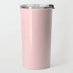 Solid Blush Pink Travel Mug Gallery Image 2